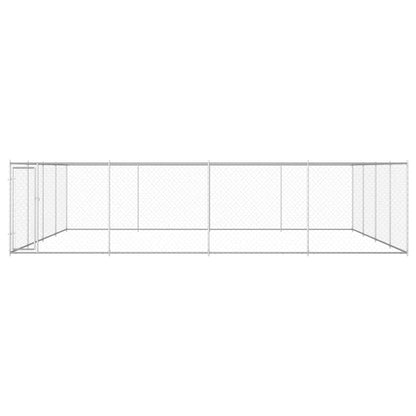 Canile da Esterno in Acciaio Zincato 760x760x185 cm