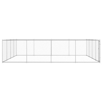 Canile da Esterno in Acciaio Zincato 760x760x185 cm