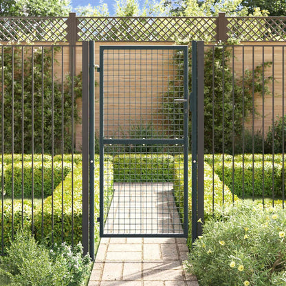 Cancello per Giardino in Acciaio Zincato Grigio 100x225 cm