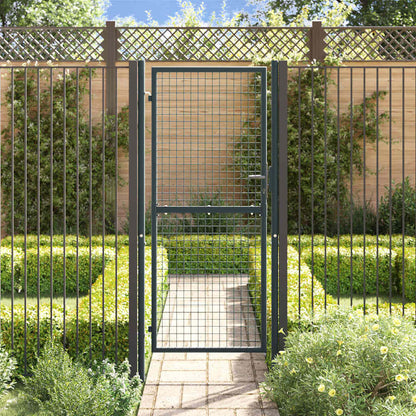Cancello per Giardino in Acciaio Zincato 100x250 cm Grigio