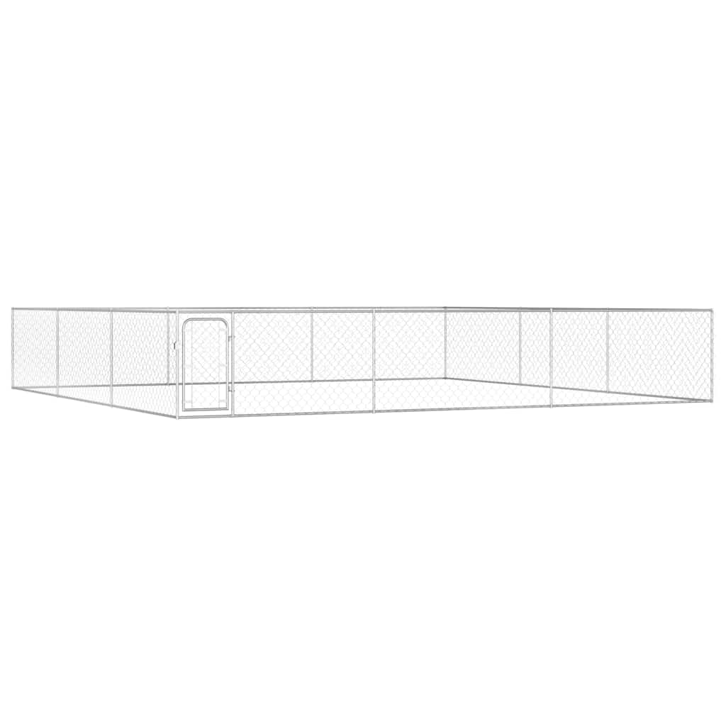 Canile da Esterno in Acciaio Zincato 6x6x1 m