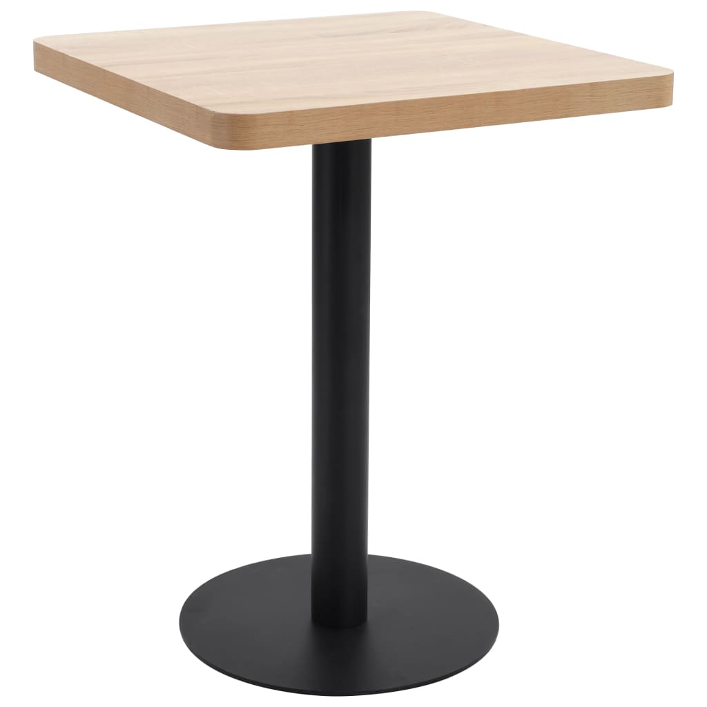 Tavolo da Bistrot Marrone Chiaro 60x60 cm in MDF