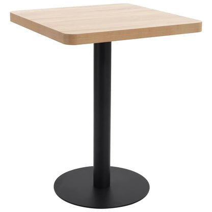 Tavolo da Bistrot Marrone Chiaro 60x60 cm in MDF