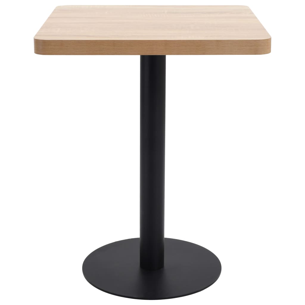 Tavolo da Bistrot Marrone Chiaro 60x60 cm in MDF