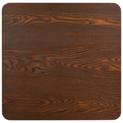 Tavolo da BistrÃ² Marrone Scuro 80x80 cm in MDF