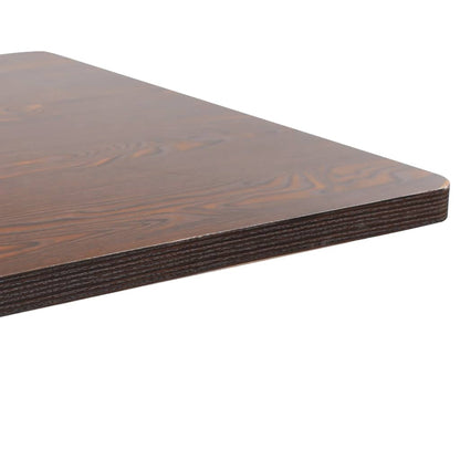Tavolo da BistrÃ² Marrone Scuro 80x80 cm in MDF