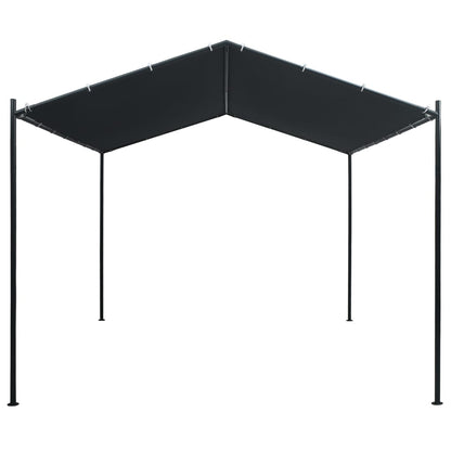 Gazebo Padiglione Tenda Tettoia 3x3 m in Acciaio Antracite