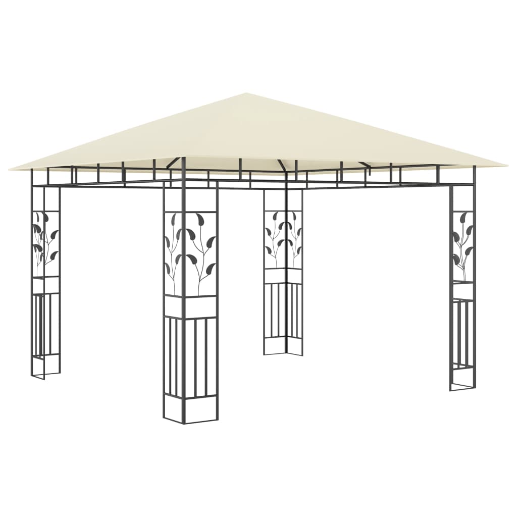 Gazebo con Zanzariera 3x3x2,73 m Crema 180 g/mÃ‚Â²