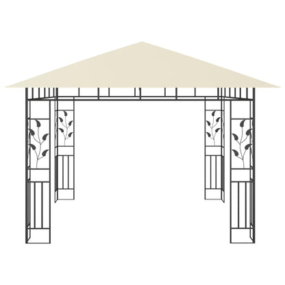 Gazebo con Zanzariera 3x3x2,73 m Crema 180 g/mÃ‚Â²