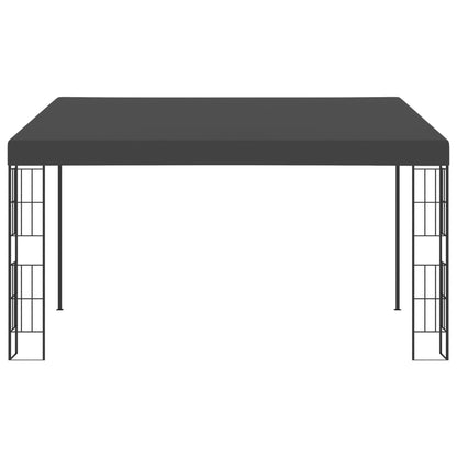Gazebo a Parete 3x4 m Antracite in Tessuto