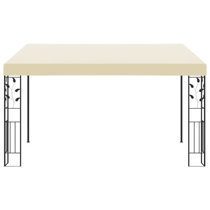 Gazebo a Parete 4x3x2,5 m Crema