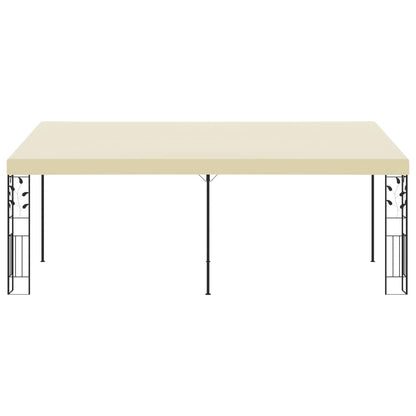 Gazebo a Parete 6x3x2,5 m Crema