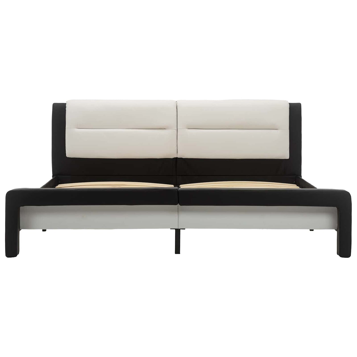 Struttura del letto Nero 218 x 132 x 86.5 cm Pelle Sintetica
