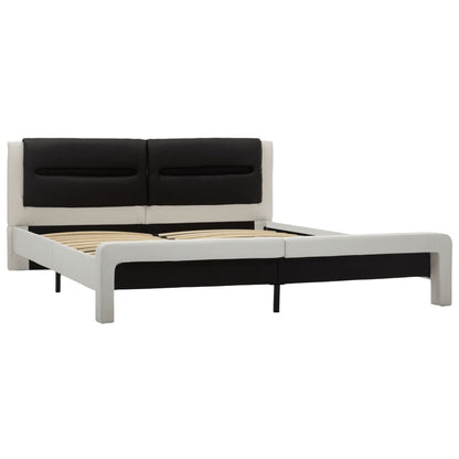 Giroletto con LED Bianco e Nero in Similpelle 180x200 cm