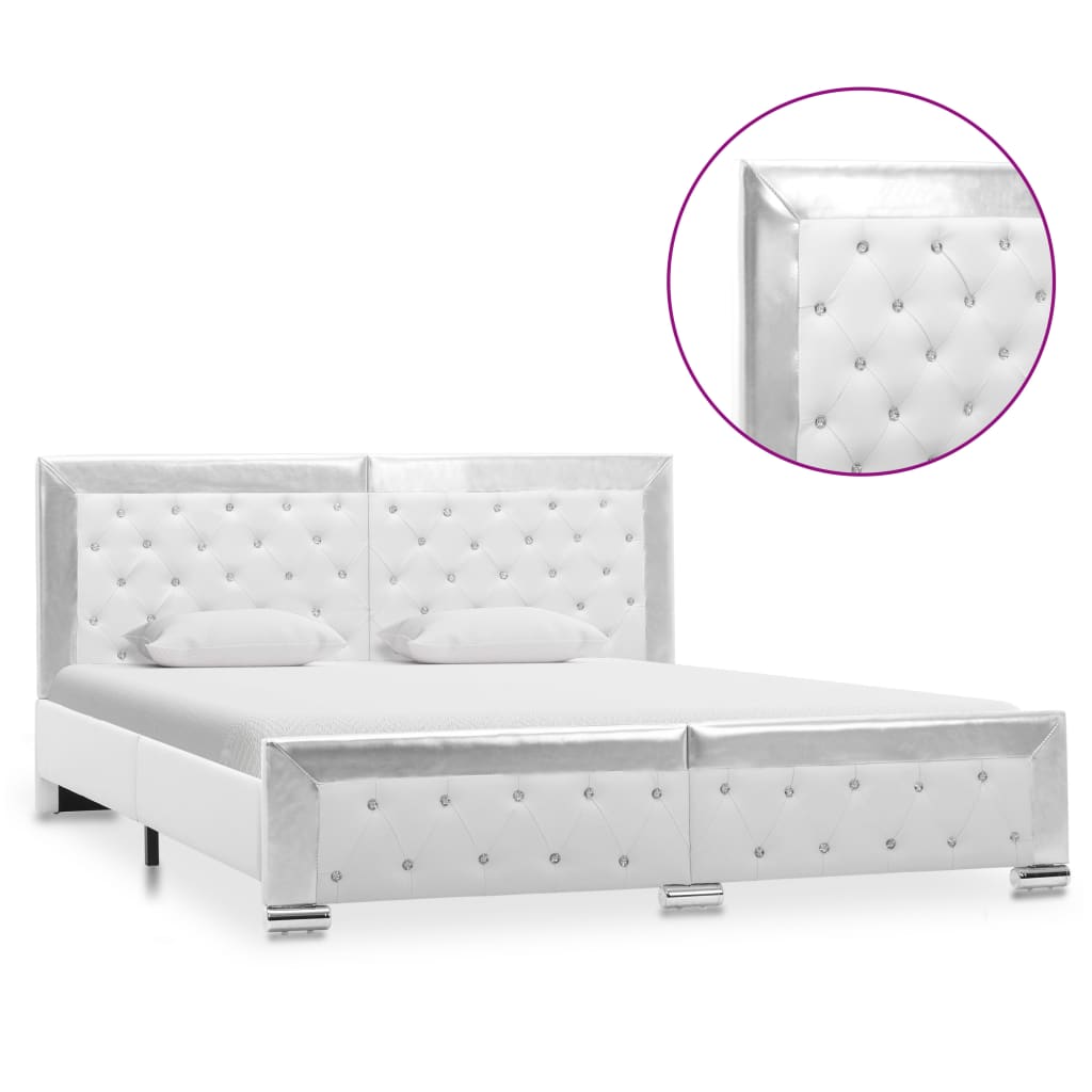 Giroletto Bianco in Similpelle 160x200 cm