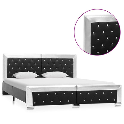Giroletto Nero in Similpelle 160x200 cm