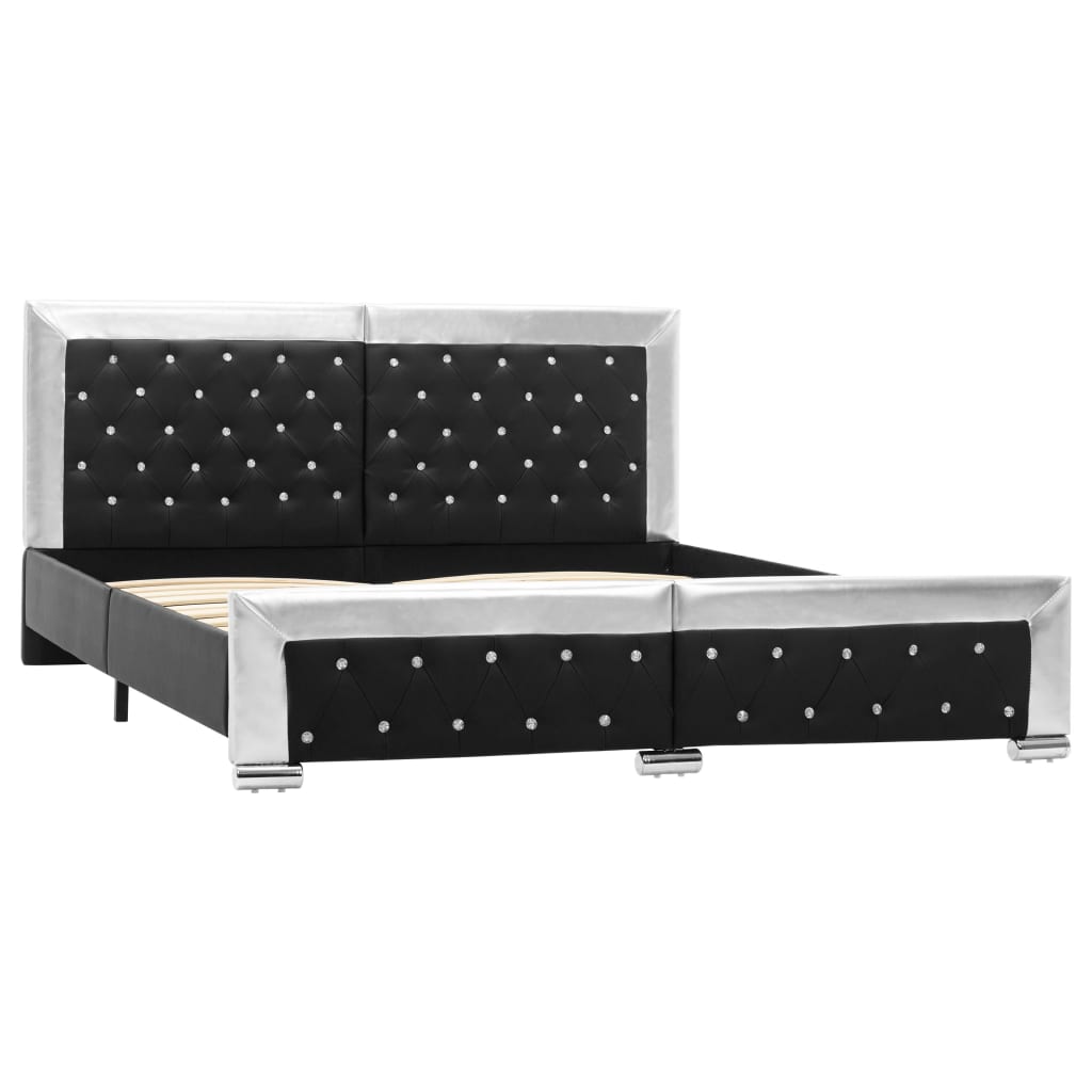 Giroletto Nero in Similpelle 160x200 cm