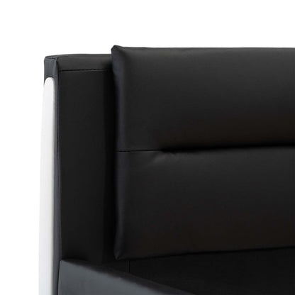 Struttura del letto Nero 160 x 200 cm Pelle Sintetica