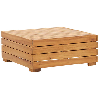 Pouf Modulare 1 pz con Cuscino in Legno Massello di Acacia