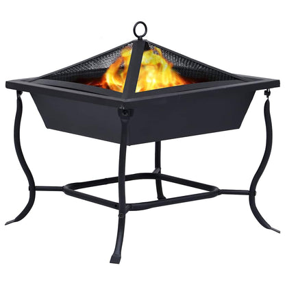 Braciere Nero 42x42x45 cm in Acciaio