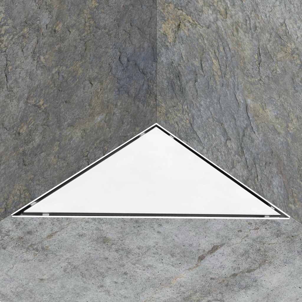 Scarico Doccia 2-in-1 con Copertura 25x25 cm in Acciaio Inox