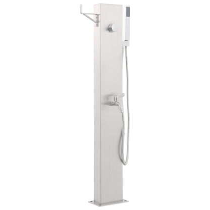 Rubinetteria per Doccia da Giardino 110 cm in Acciaio inox