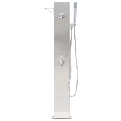 Rubinetteria per Doccia da Giardino 110 cm in Acciaio inox