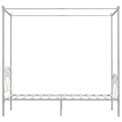 Giroletto Baldacchino senza Materasso Bianco 120x200 cm Metallo