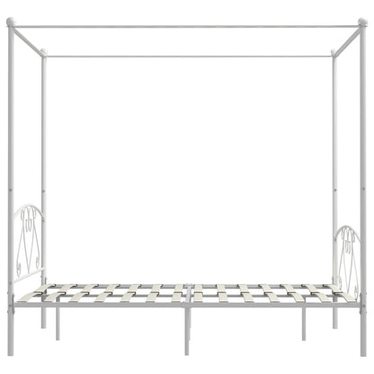 Giroletto Baldacchino senza Materasso Bianco 140x200 cm Metallo