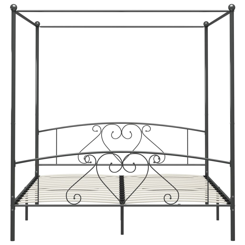 Giroletto Baldacchino senza Materasso 200x200 cm Metallo