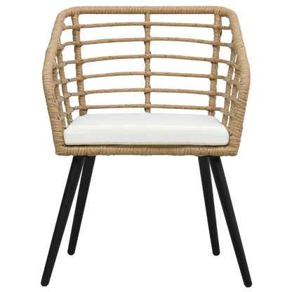 Set da Bistrot 3 pz in Polyrattan Rovere