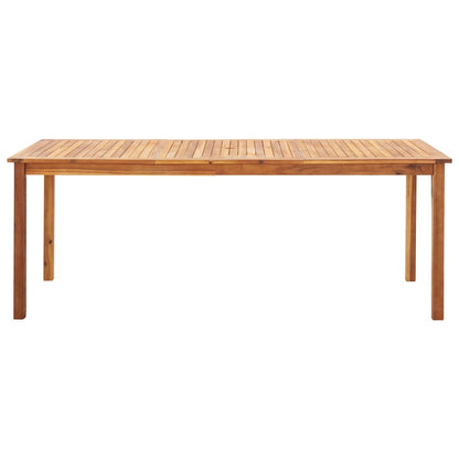Set Pranzo da Giardino 9 pz Polyrattan e Legno d'Acacia Grigio