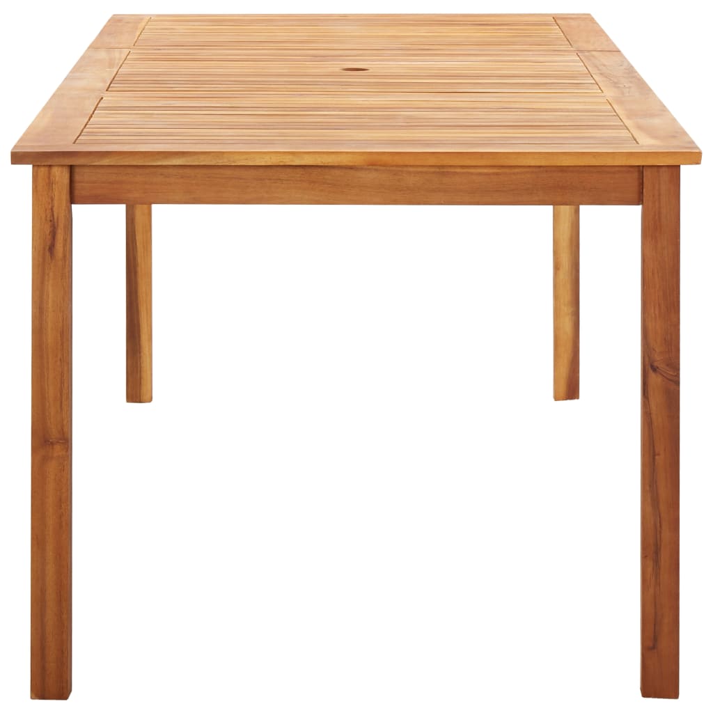 Set Pranzo da Giardino 9 pz Polyrattan e Legno d'Acacia Grigio