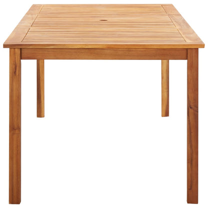 Set Pranzo da Giardino 9 pz Polyrattan e Legno d'Acacia Grigio
