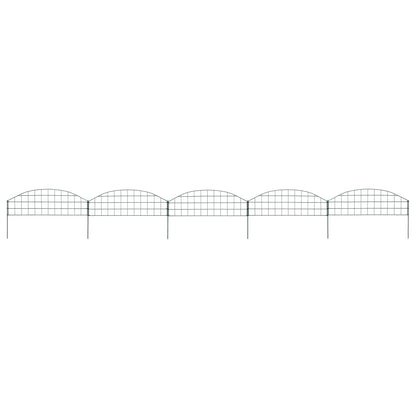 Set Recinzione da Giardino ad Arco 77,3x26 cm Verde