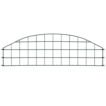 Set Recinzione da Giardino ad Arco 77,3x26 cm Verde