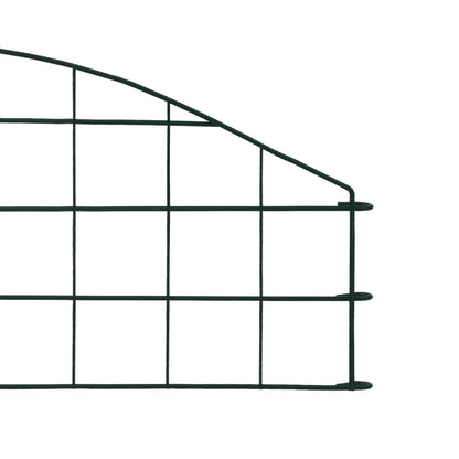Set Recinzione da Giardino ad Arco 77,3x26 cm Verde