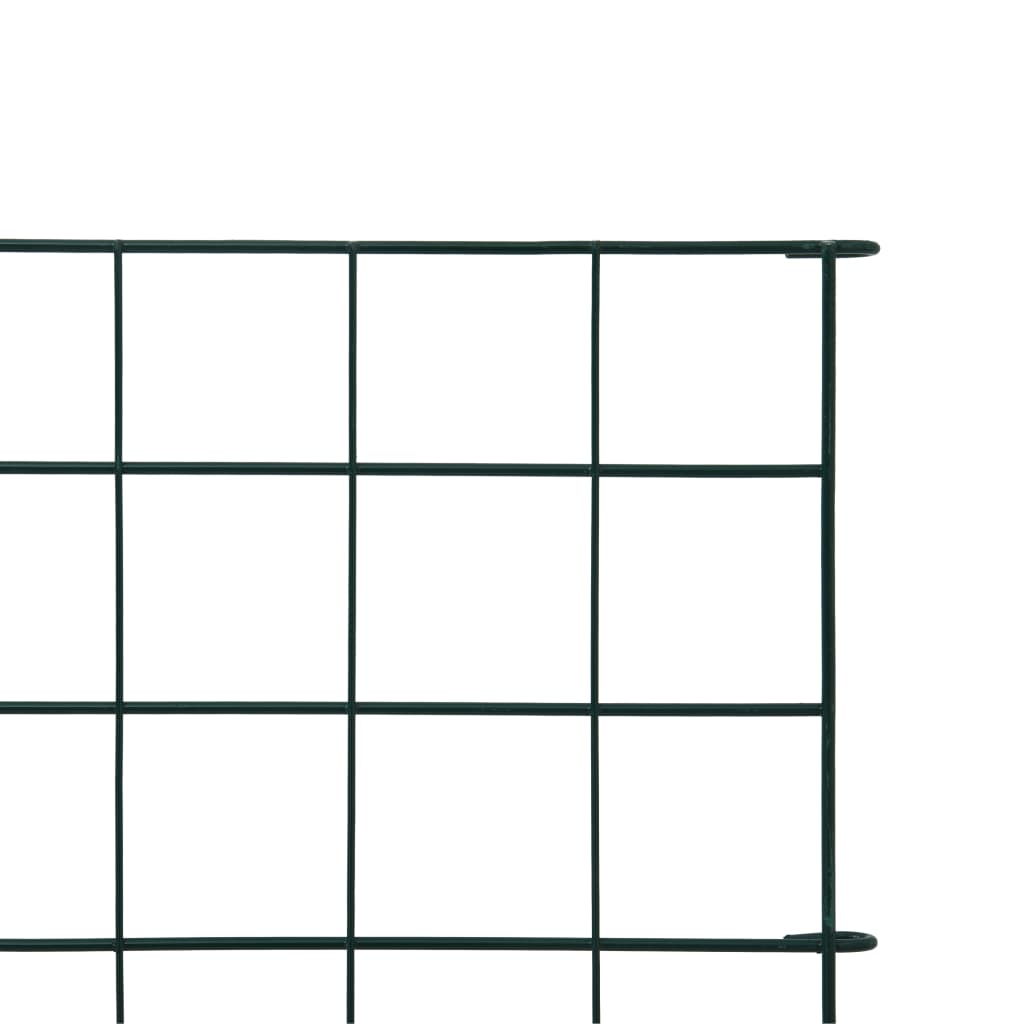 Set Recinzione da Giardino ad Arco 77,5x64 cm Verde