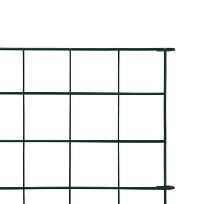 Set Recinzione da Giardino ad Arco 77,5x64 cm Verde