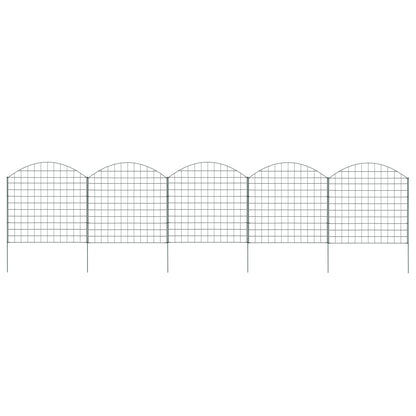 Set Recinzione da Giardino ad Arco 77,5x78,5 cm Verde