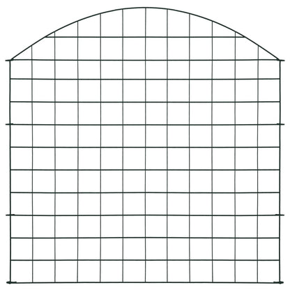 Set Recinzione da Giardino ad Arco 77,5x78,5 cm Verde