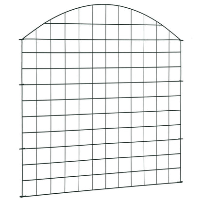 Set Recinzione da Giardino ad Arco 77,5x78,5 cm Verde