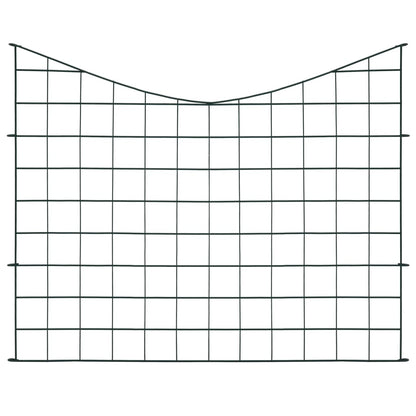 Set Recinzione da Giardino ad Arco Invertito 77,5x64 cm Verde