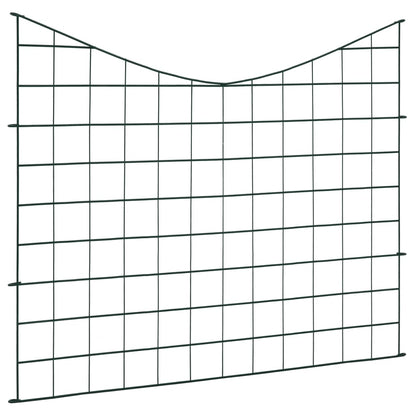 Set Recinzione da Giardino ad Arco Invertito 77,5x64 cm Verde