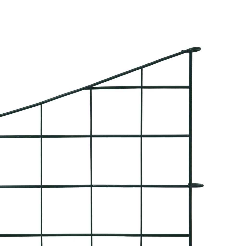 Set Recinzione da Giardino ad Arco Invertito 77,5x64 cm Verde