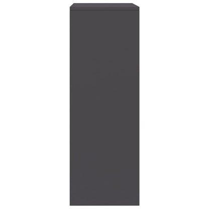 Credenza con 6 Cassetti Grigio 50x34x96 cm in Legno Multistrato