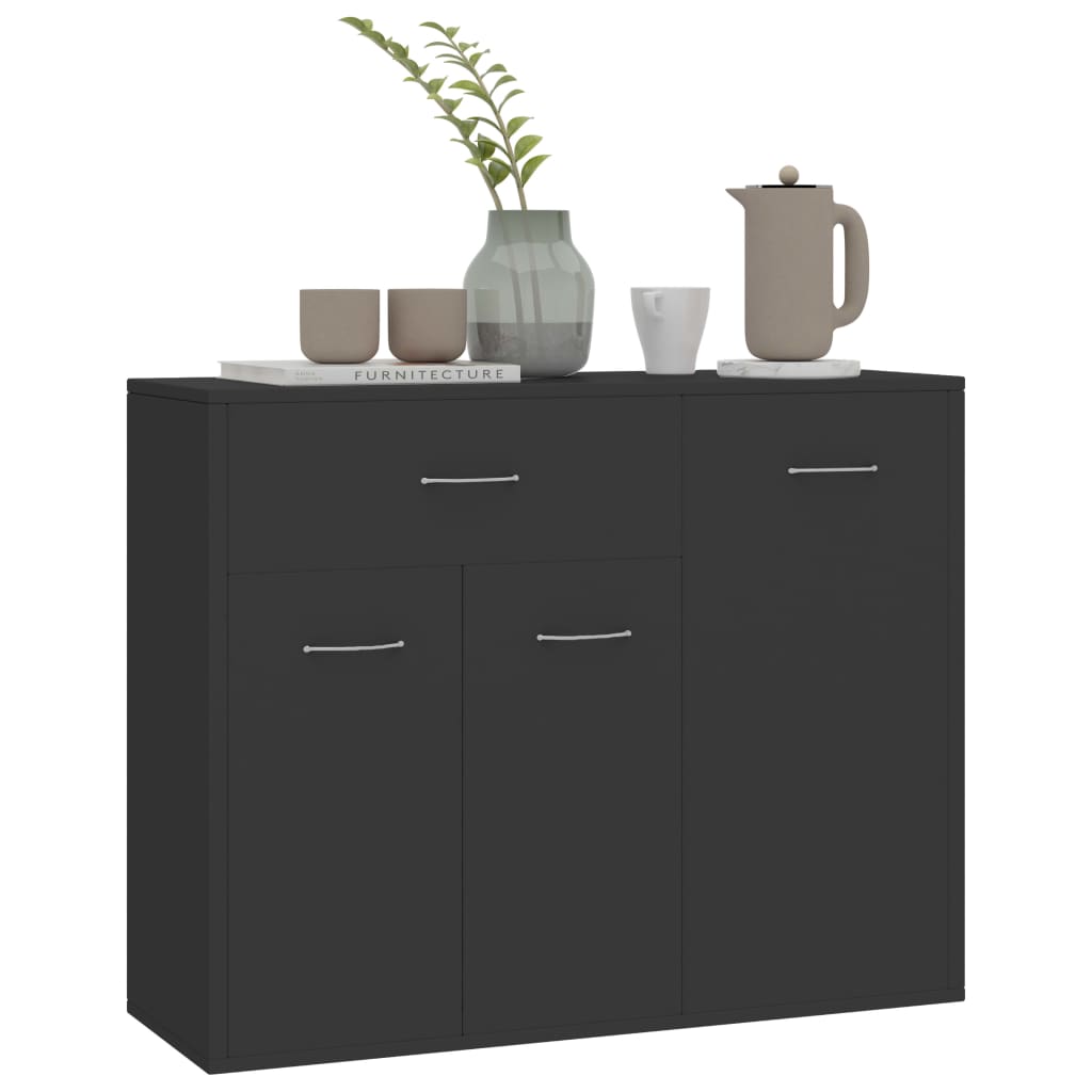 Credenza Grigia 88x30x70 cm in Legno Multistrato
