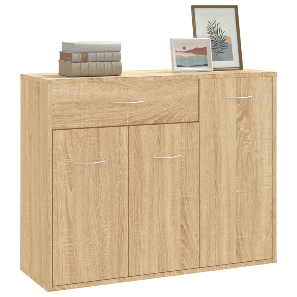 Credenza Rovere Sonoma 88x30x70 cm in Legno Multistrato