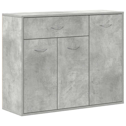 Credenza Grigio Cemento 88x30x70 cm in Legno Multistrato