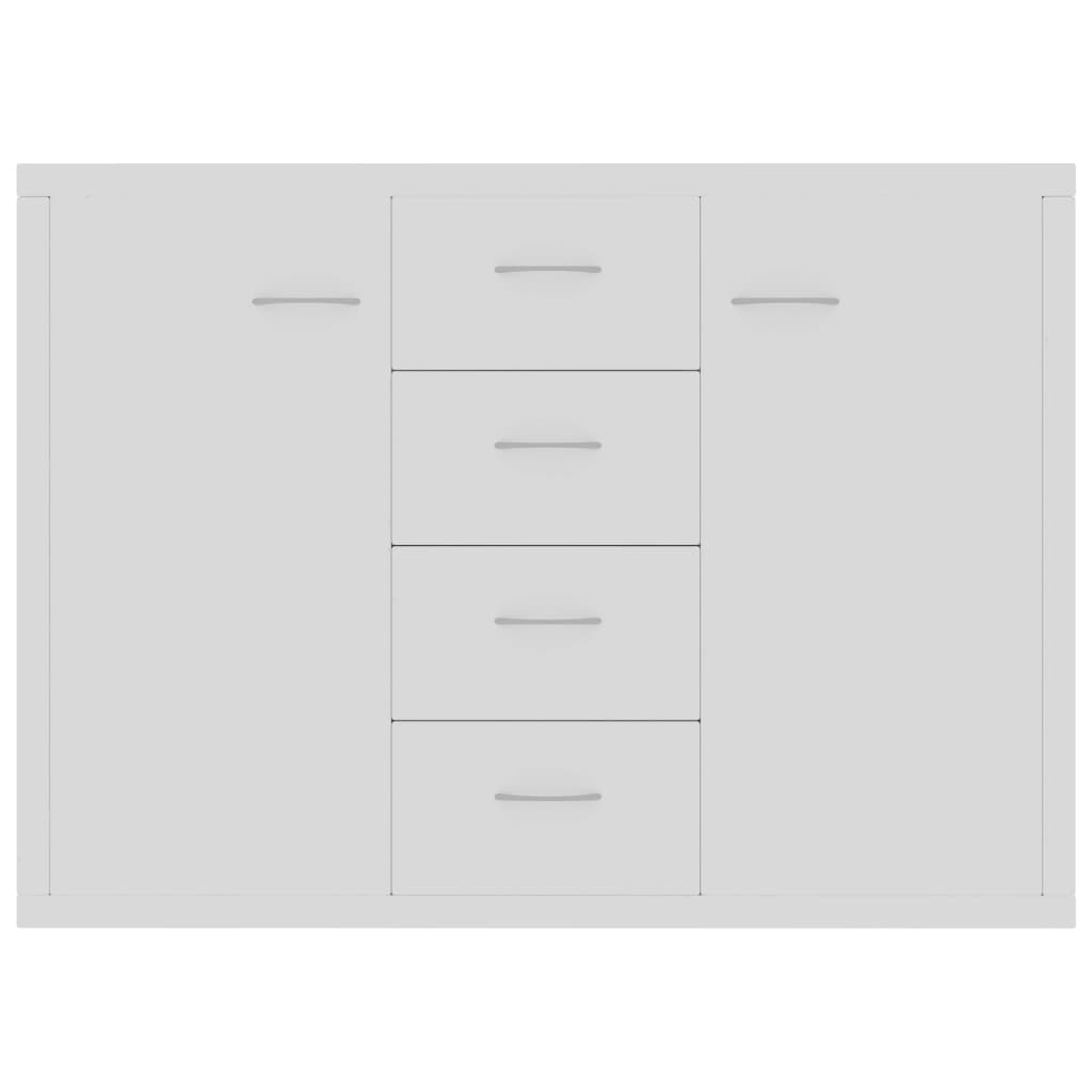 Credenza Bianca 88x30x65 cm in Legno Multistrato